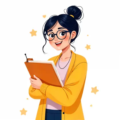 Friendly coding instructor illustration